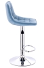 Барный стул Cooper ткань голубой