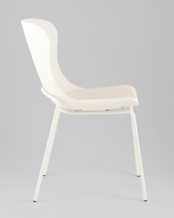 Стул Shaya с подушкой пластик молочный