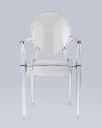 Стул Victoria Ghost с подлокотниками прозрачный