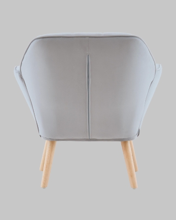 Кресло Руди серебряное