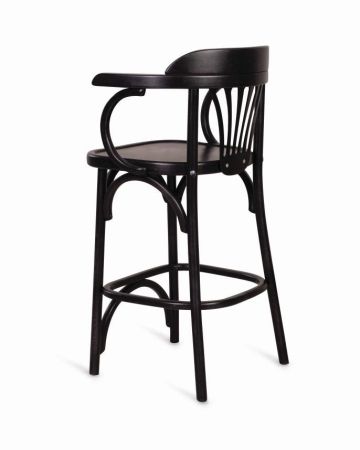 Полубарный деревянный стул Венский 650 венге с твердым сиденьем