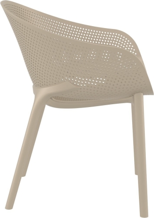 Кресло пластиковое Sky Pro бежевое