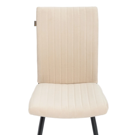 Стул обеденный Monte Carlo молочный, черный