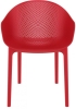 Кресло пластиковое Sky красное