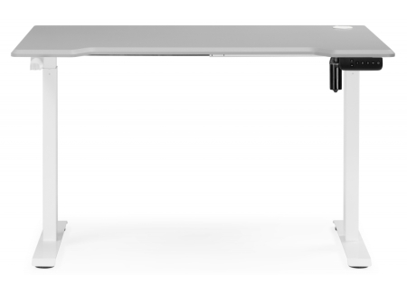 Компьютерный стол Маркос 120х75 светло-серый, белый