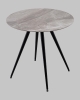 Стол Ники с круглой столешницей из керамики Italian light grey 800