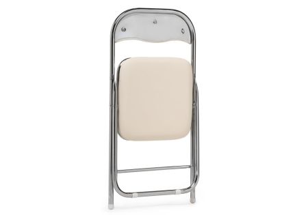 Стул Fold 1 складной бежевый, хром