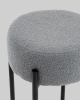 Стул барный Беккет букле светло-серый