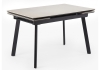 Керамический стол Норман 120(180)х80 carmen light grey, черный