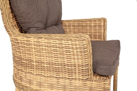 "Алиса" кресло плетеное, цвет соломенный