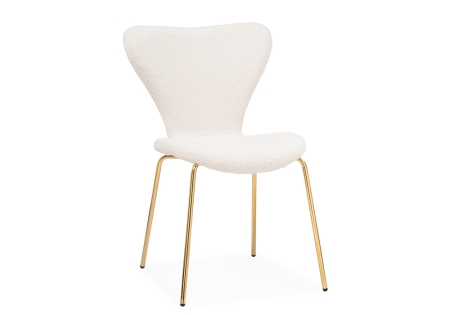 Стул Solo white, gold