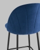 Стул полубарный Логан SN велюр синий