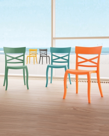 Стул пластиковый PAPATYA XSera-S зеленый