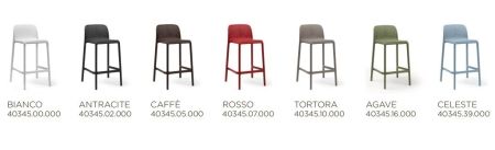 Стул пластиковый полубарный Lido Mini агава