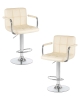 Набор 2 шт Стул барный KRUGER ARM, кремовый