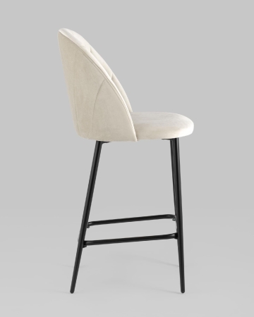 Стул полубарный Логан SN велюр бежевый