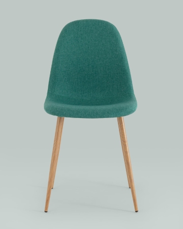 Стул Валенсия SN зеленый с ножками под дерево