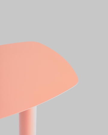 Журнальный столик Eanna L металл коралловый