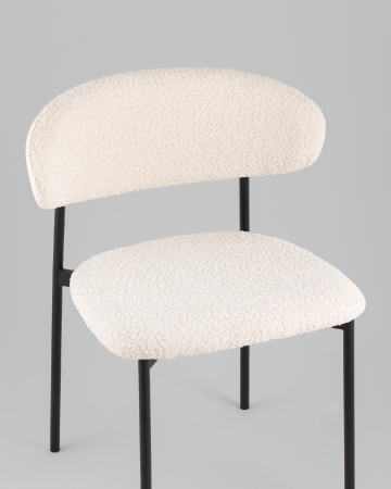 Стул Sevyn букле молочный