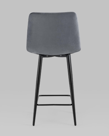 Стул полубарный Джанго велюр темно-серый высота сиденья 60 см