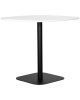Стол обеденный OTIS белая столешница, черное основание