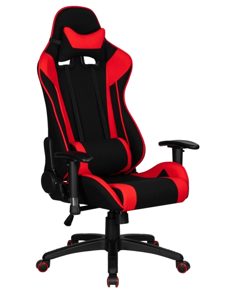 Кресло игровое DALLAS черно-красная ткань