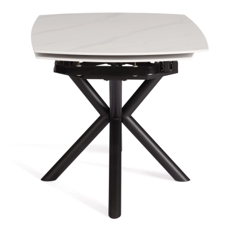 Стол обеденный Winston белый, металл и керамика, прямоугольная столешница