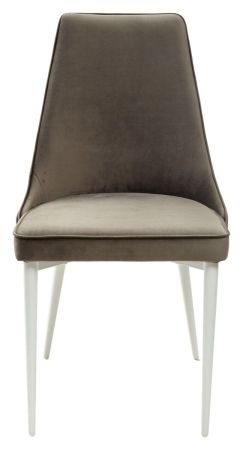 Стул NEPAL-P графит #14 велюр, белый каркас