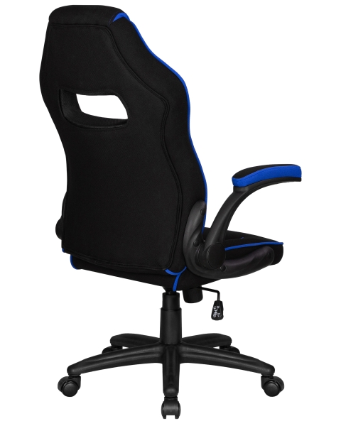 Кресло игровое RICK черно-синяя ткань