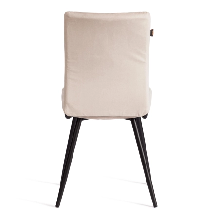 Стул обеденный Monte Carlo бежевый, ткань и металл, мягкое сиденье, без подлокотников