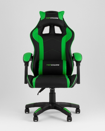 Кресло спортивное TopChairs Shadow черно-зеленый
