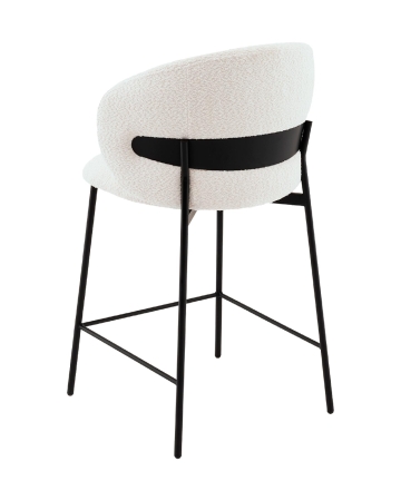 Стул полубарный Блейз букле белый