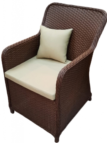 Комплект обеденной плетеной мебели Tagliamento Barcelona коричневый