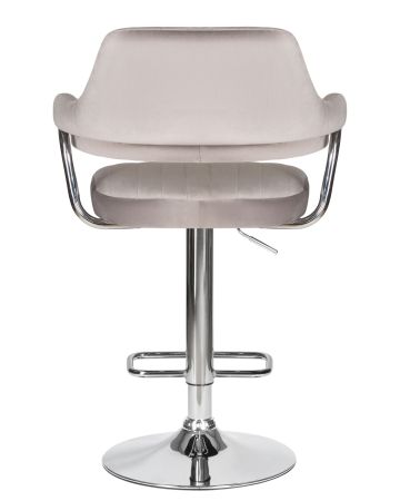 Стул барный CHARLY серый велюр MJ9-75