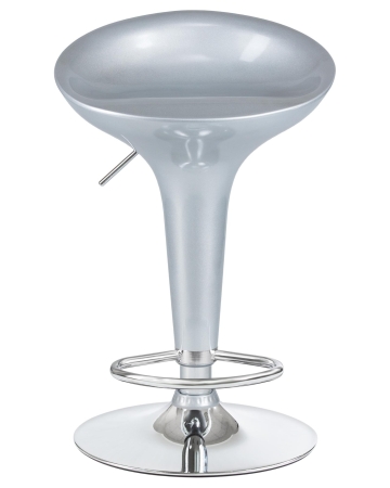 Набор 2 шт Стул барный BOMBA, серебряный металлик