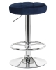 Набор 2 шт Табурет барный BRUNO, синий велюр (MJ9-117)