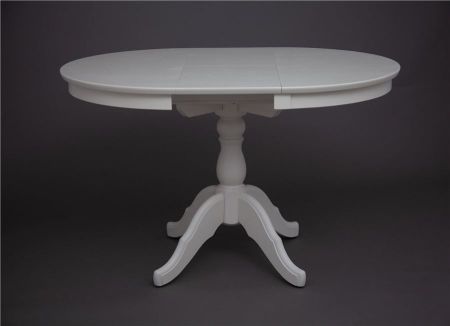 Раздвижной стол Круглый 90 слоновая кость