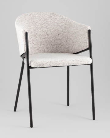 Стул обеденный Carmel бело-серый