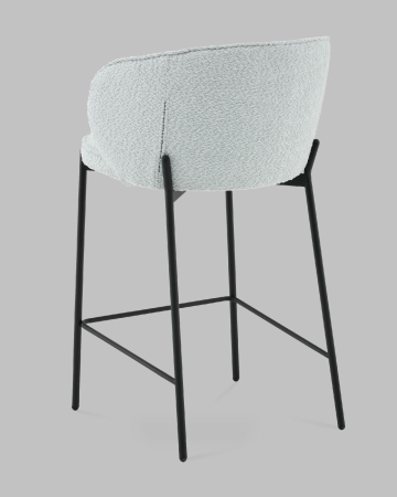 Стул полубарный Тисдейл букле светло-голубой