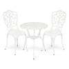 Комплект Secret De Maison Romance (стол + 2 стула) алюминиевый сплав, D60/H67, 53х41х89 см, белый