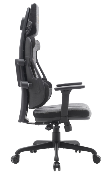 Кресло для геймера Serval S ткань, черно-серый