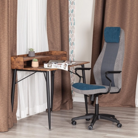 Кресло AVIATOR синий и серый