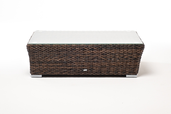 "Капучино" журнальный столик из искусственного ротанга (гиацинт), цвет коричневый