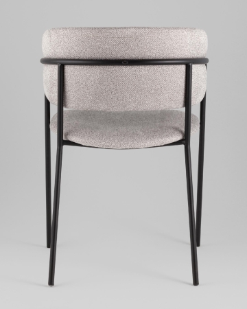 Кресло Нэлли New буклированный велюр серый