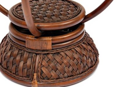 Столик кофейный Andrea ротанг, D60х50 см, Pecan Washed