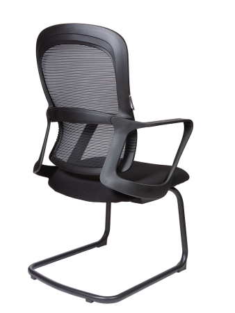 Кресло офисное Play CF черный, ткань и пластик и металл, мягкое сиденье, с подлокотниками