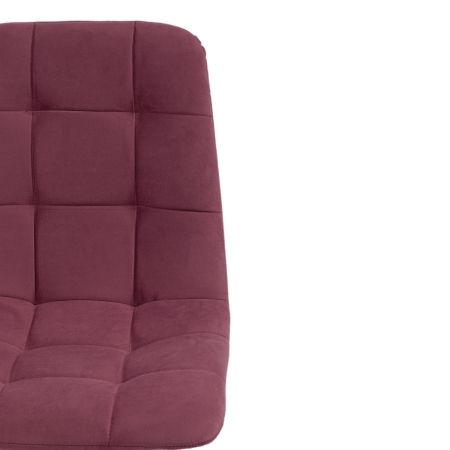 Стул CHILLY MAX велюр и металл, 45х59х88 см, сливовый 16, белый