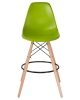 Стул барный DSW BAR ножки светлый бук сиденья салатовый G-08