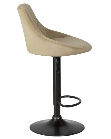 Стул барный LOGAN черный мокко велюр MJ9-9