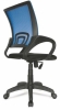 Офисное кресло Формула с синей спинкой из сетки
